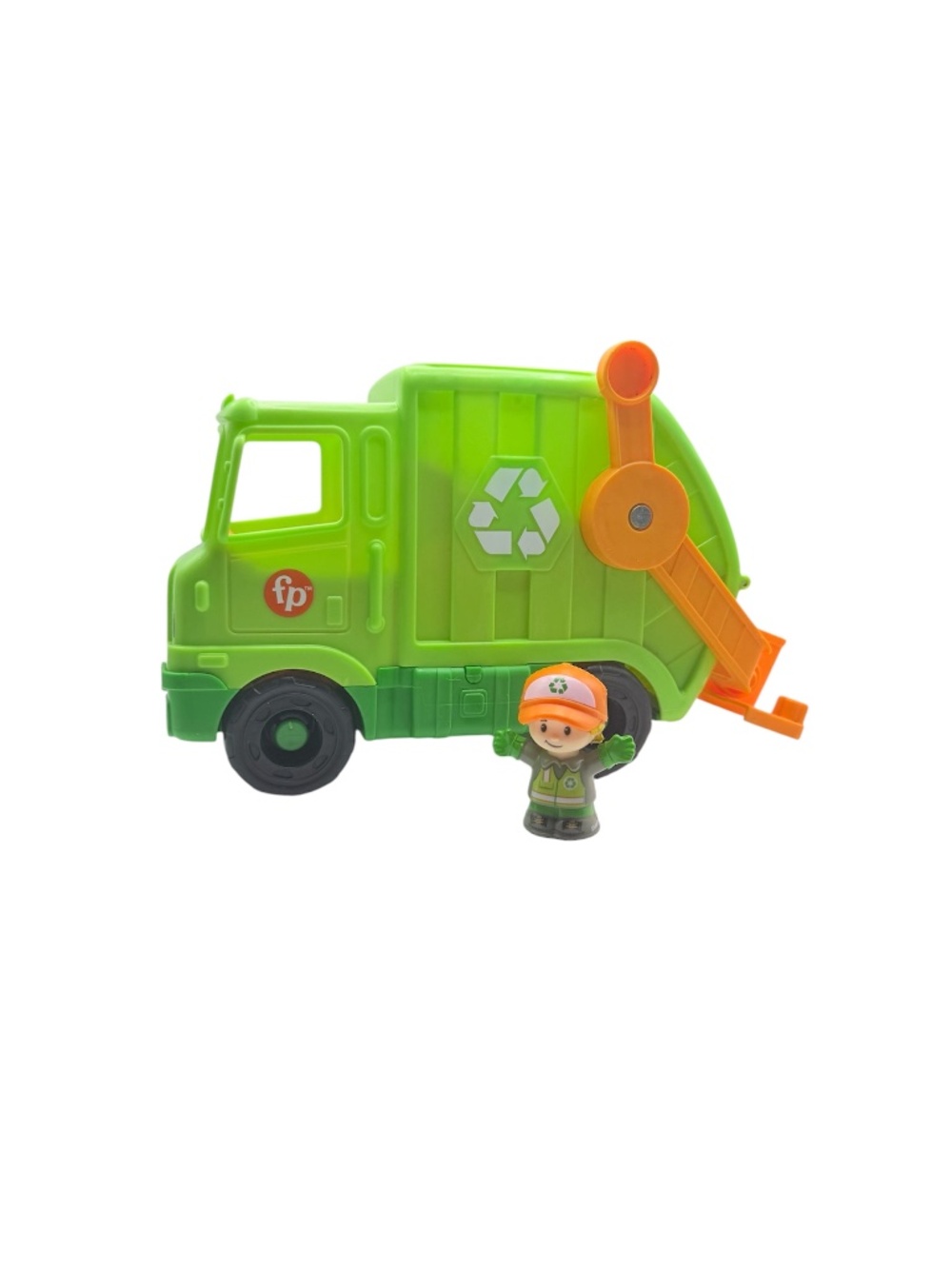 Fisher-Price Little People Recycling Truck with Figure (Sound Not Functional)